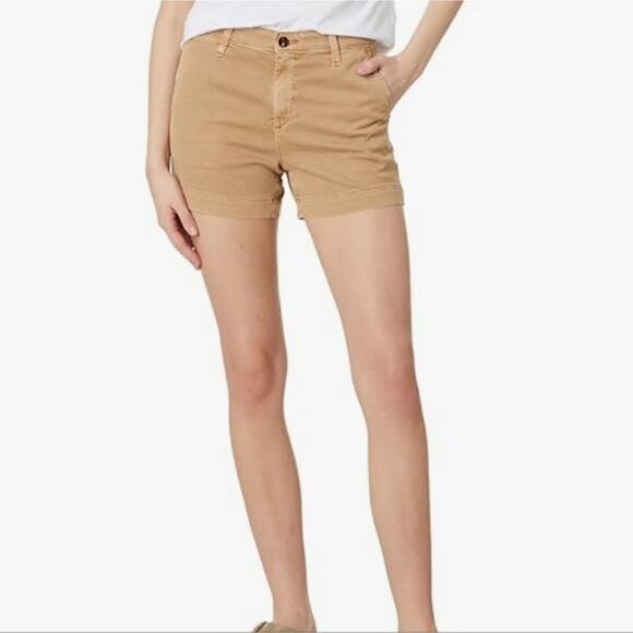 J. Crew 100% tan khaki‎ cotton Chino Shorts size 0 - Picture 1 of 5